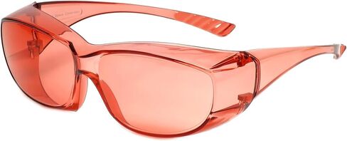 Large Fit Over Safety Glasses Fitover Prescription Eyeglasses Migraine Light Sensitivity Therapeutic Color Therapy in Kuwait