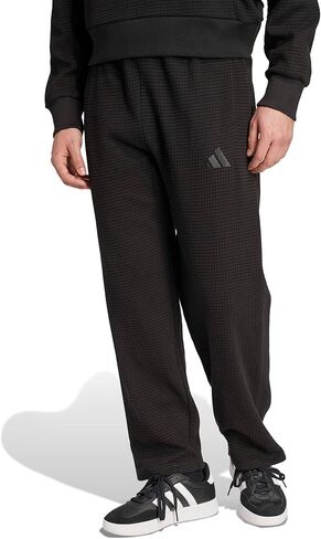 adidas Men's All Szn Waffle-Knit Loose Open Hem Pants in Saudi Arabia