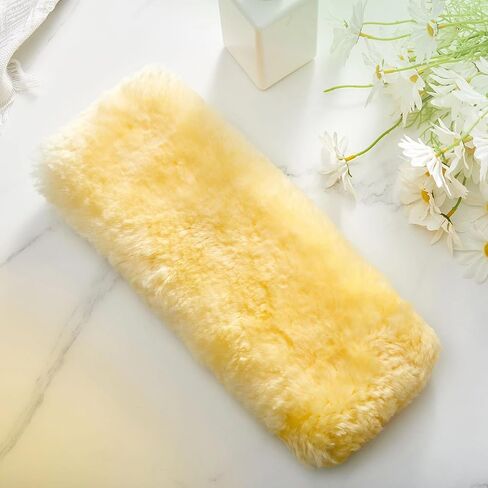 Dingion 2 Pack 13 100% Pure Lambswool Replacement, Lambswool Wash Mitt for Washing Cleaning RV, Boat, Plane, Car or Truck in Kuwait