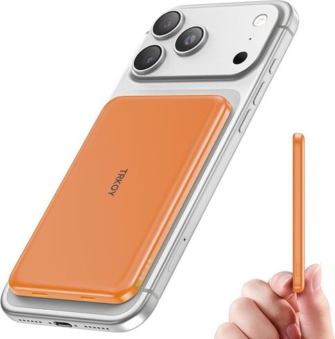 for Magsafe Portable Charger Power Bank,5000mAh Slim Wireless Magnetic Power Bank with USB C Fast Charging,Travel Essential for Magsafe Battery Pack Compatible with iPhone 17/16/15/14/13/12 Series in Kuwait