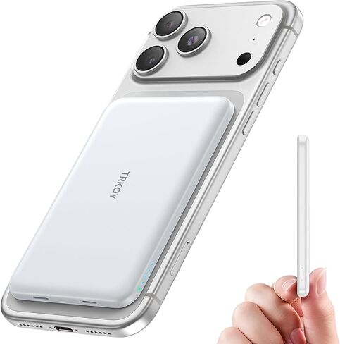 for Magsafe Portable Charger Power Bank,5000mAh Slim Wireless Magnetic Power Bank with USB C Fast Charging,Travel Essential for Magsafe Battery Pack Compatible with iPhone 17/16/15/14/13/12 Series in Saudi Arabia