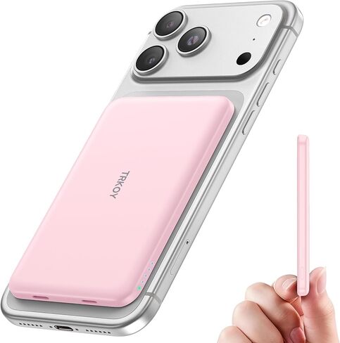 for Magsafe Portable Charger Power Bank,5000mAh Slim Wireless Magnetic Power Bank with USB C Fast Charging,Travel Essential for Magsafe Battery Pack Compatible with iPhone 17/16/15/14/13/12 Series in Kuwait