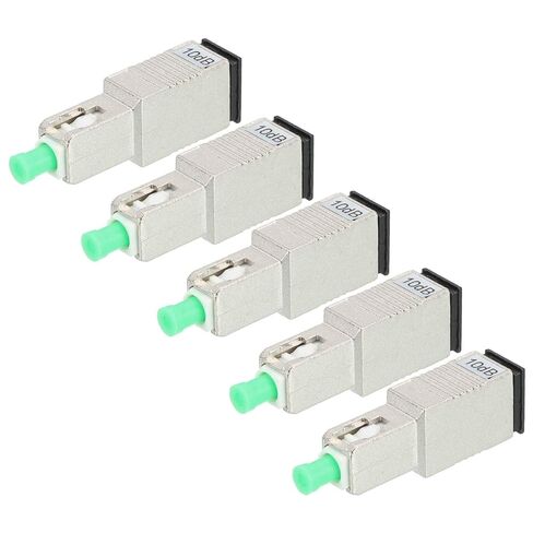 MECCANIXITY 3dB SC Fiber Attenuator, SC/APC SM Single Mode Fixed Fiber Optic Attenuator Male to Female for Fiber Optic Transmission Pack of 5 in Saudi Arabia