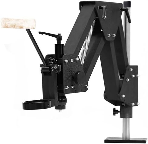 Microscope Boom Stand for MS04A Stereo Microscope, Adjustable Spring Arm Bracket, Compatible with 76mm Holders and LED Ring Lights, Heavy-Duty Table Clamp Base, MH04A-H in Kuwait