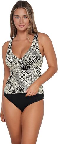 Sunsets Elsie Tankini Women's Swimsuit Top with Underwire in Textured Fabric (Bottom Not Included) in Saudi Arabia