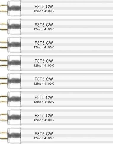 PACETAP F8T5 CW 4100k Fluorescent Bulbs 12 Inch 6 Pack, 8 Watts Linear Under Cabinet Fluorescent Light Bulb, G5 Mini Bi Pins Base Replacement Tube for Under Cabinet Light, RV, Closet in Saudi Arabia