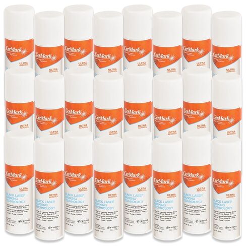Ultra Aerosol Spray 2oz for Black Laser Marking. Great for Stainless, Glass, Slate, Metal, & Ceramic. Bonding Adhesive (2oz) (1) in Kuwait