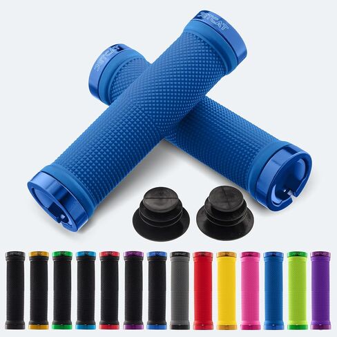 Bike Grips, Bike Handlebar Grips, Mountain Bike Grips Handlebar, MTB Grips, Bicycle Grips BMX Grips, Bicycle Handlebar Grips Handles for Adults. Ebike, MTB, Scooter, Lock on in Saudi Arabia