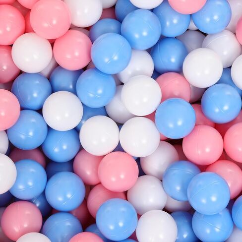 كرات حفرة الكرة للأطفال الصغار: 50 كرات غير سامة ملونة-خالية من BPA وخالية من الفثالات ومقاومة سحق ، 2.2 بوصة ، لعبة مثالية للبنين والبنات ، مثالية للعب الكرة. in Kuwait