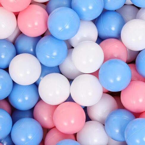 كرات حفرة الكرة للأطفال الصغار: 50 كرات غير سامة ملونة-خالية من BPA وخالية من الفثالات ومقاومة سحق ، 2.2 بوصة ، لعبة مثالية للبنين والبنات ، مثالية للعب الكرة. in Kuwait