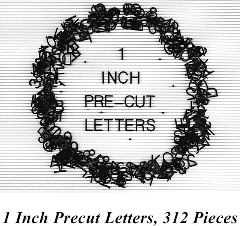 White Letter Board Letters 1 Inch - 312 Premium White Plastic Letters for Letter Board, Felt Board Letters for 1 Inch, Perfect for Letterboards, Directory Boards, and More in Saudi Arabia