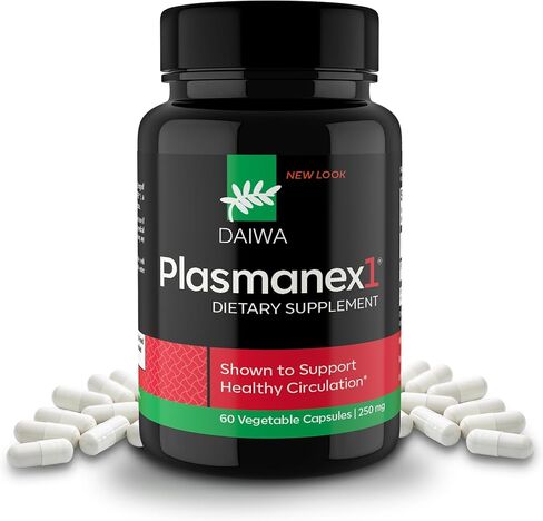 Daiwa Plasmanex 1 - مكملات الدورة الدموية والأوردة - توازن الدورة الدموية، وتشجع صحة الساقين والأوردة - 60 كبسولة نباتية in Saudi Arabia