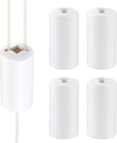 Pangda 10 Pcs Breakaway Cord Condensers White Anti Strangulation Design Window Blinds Pull Cord Safety Baby Proof Compatible with All Horizontal Blinds for Households with Young Kids and Small Pets in Saudi Arabia