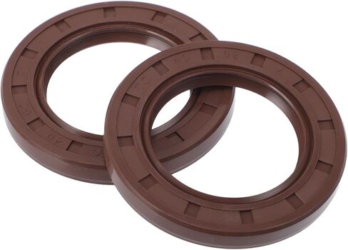 Universal Oil Seal TC Double Lip W Steel Spring Seal Ring Rotary Shaft Seal 30x44x7mm High Pressure FKM Rubber Brown 2 Pcs in Kuwait