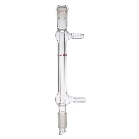 Laboy Glass West Condenser Liebig Reflux Column with 24/40 Joints 190mm in Jacket Length Organic Chemistry Lab Glassware with 10mm Glass Hose Connections in Saudi Arabia