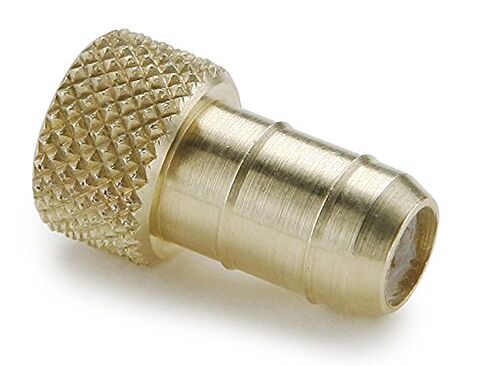 20-4-5/32-pk5 Dubl-Barb Plug Adapter Fitting, Brass Body, 5/32" Barb Tube x 1/4" Barb Tube (Pack of 5) in Kuwait