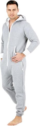 Juicy Trendz Fuxion Mens Onesie Adult Jumpsuit - Warm Hooded Onesie for Men & Women - Cozy Nightwear and Loungewear in Kuwait