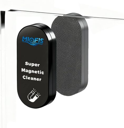 Aquarium Magnetic Brush Fish Tank Glass Cleaner for Max 1/3 Inch Thick Glass Support Fresh & Marine Aquariums up to 40 Gallons (Not for Acrylic & Plastic Tanks) [Nano] in Saudi Arabia
