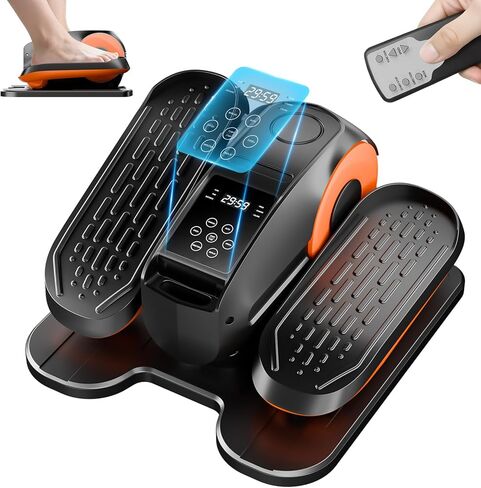 Under Desk Elliptical Exercise Machine, Electric Leg Exerciser As Seen On TV, 12 Speed Foot Exerciser While Sitting for Seniors, Portable Mini Seated Pedal Exerciser for Home Office in Kuwait
