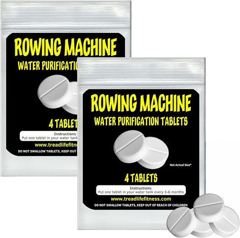 Rowing Machine Water Cleaning Tablets | Universal Water Rowing Machine Tank Cleaner | Safe, Eco-Friendly Formula | 4 Tablets in Kuwait