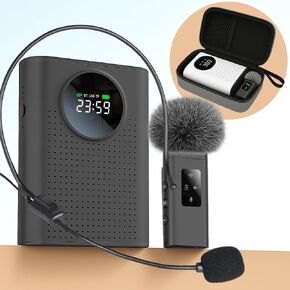BSONE Voice Amplifier with Wireless Microphone for Teachers – Portable Bluetooth Clip-On PA System with Lapel Mic and Speaker for Classroom,Tour Guide, Meeting Presentation, Conference in Kuwait