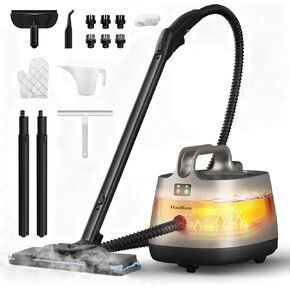 Steam Cleaner for home, 293°F 58 PSI Powerful Multipurpose Steam Mop for Home Use, 50Oz Capacity, Heavy Duty Steamer for Carpets, Floors, Cars, Tiles, Crack Cleaning, Titanium in Kuwait