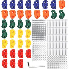 Yaegoo Climbing Holds for Kids and Adults, Rock Climbing Holds - Mounting Hardware Included - Climbing Rocks for DIY Rock Climbing Wall (25 PCS) in Kuwait