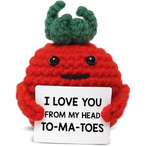 Funny Positive Crochet Animal Otter Gifts for Friends Coworkers, Mini Handmade Emotional Support Otter Plush with Encouraging Card, Inspirational Gifts for Women Men in Kuwait