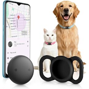 GPS Tracker (1 Pack), Mini GPS Tracker, Smart Tag Bluetooth Tracker, No Monthly Fee, IP68 Waterproof Tracker Compatible with Apple Find My, Anti-Lost, Anti-Lost, Pets, Kids, Items, Dogs in Kuwait