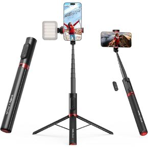 SmallRig ST30 One-Touch Deploy Selfie Stick Tripod, 57.9" Automatic Tripod Stand with Remote and Cold Shoe Mount, for iPhone, for Android, Video Recording, Travel, Vlogging, Black 5291 in Kuwait