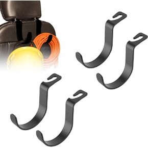 TRAVEL DEPOT XL Headrest Hanger Hooks, Heavy-Duty Car Seat Hook for Purses, Bags & Groceries, Universal Fit Storage Headrest Organizer for Vehicle, Strong Durable Backseat Hanger, Interior Accessories in Kuwait