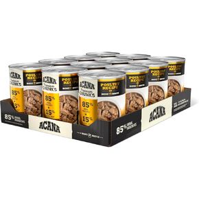ACANA Premium Chunks in Bone Broth Grain-Free Wet Dog Food Variety Pack: Beef + Poultry Recipes 12.8oz Cans (6 Count, 3 of Each) in Kuwait