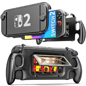 مفتاح ExtremeCool 2 Controller Grip متوافق مع Nintendo Switch 2 (2025) لوحدة التحكم Joycon ، و plot و play Joypad Grip ، 2 Pack Joy Con Comfort Grips for Nintendo Switch 2 Accessories Kit Black in Kuwait