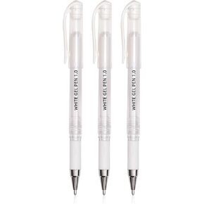 أقلام جل الذهب ، مجموعة قلم حبر جل الذهب 1.0 مم ، حبر غير شفاف ، للكتابة ، الرسم الورقي الأسود ، الرسم ، صنع البطاقات ، تسليط الضوء على الفن والفنانين ، 3 عبوة in Kuwait