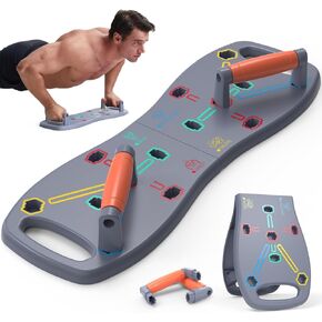 HOTWAVE Push Up Board, Portable Pushup Board for Men, Foldable Push-up Board, Multifunctional Push Up Board 20 in 1 at Home Gym, Pushup Handles for Chest Muscle Exercise Strength Training Equipment in Kuwait