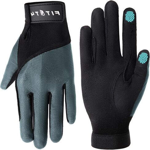 FitsT4 Sports Horse Riding Gloves Equestrian Women Mesh Breathable Gloves for Horseback Riding Touchscreen in Saudi Arabia