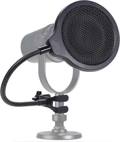 مرشح SUNMON Fifine K688 Mic Pop مع غطاء إسفنجي Windsrceen، متوافق مع ميكروفون Fifine، شاشة منبثقة من 6 طبقات مع ذراع تثبيت مرن بمشبك 360 درجة لتحسين جودة الصوت، وتقليل الضوضاء in Kuwait