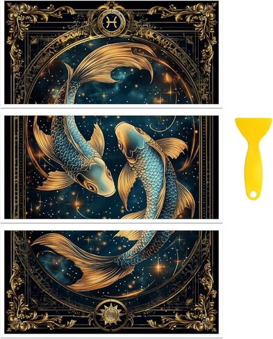 Pecoblue فرك على ملصق نقل للأثاث الحرف ديكور 6 "x12" القوس والأميرة ، 3pcs نقل الأشعة فوق البنفسجية مقاوم للماء لأشعة الصناديق الداخلية درج أرجاء الزجاج الزجاج in Saudi Arabia