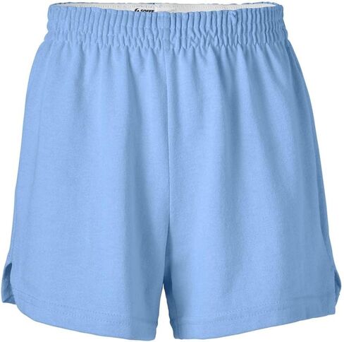 Soffe Girls' Authentic Cheer Shorts – Soft Cotton Blend Gym Shorts for Cheerleading, Dance, Running, Fitness, & Casual Wear – Elastic Waistband, Vibrant Colors, Durable & Easy Care Cardinal in Saudi Arabia