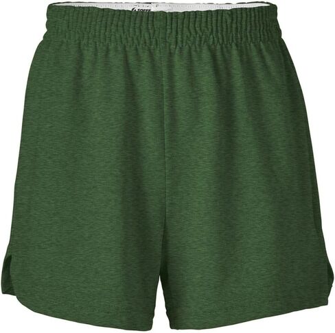 Soffe Girls' Authentic Cheer Shorts – Soft Cotton Blend Gym Shorts for Cheerleading, Dance, Running, Fitness, & Casual Wear – Elastic Waistband, Vibrant Colors, Durable & Easy Care Cardinal in Saudi Arabia