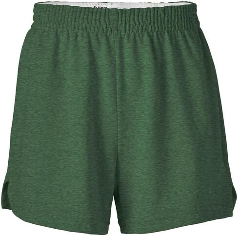 Soffe Girls' Authentic Cheer Shorts – Soft Cotton Blend Gym Shorts for Cheerleading, Dance, Running, Fitness, & Casual Wear – Elastic Waistband, Vibrant Colors, Durable & Easy Care Cardinal in Saudi Arabia