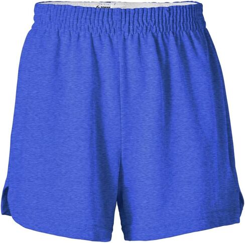 Soffe Girls' Authentic Cheer Shorts – Soft Cotton Blend Gym Shorts for Cheerleading, Dance, Running, Fitness, & Casual Wear – Elastic Waistband, Vibrant Colors, Durable & Easy Care Cardinal in Saudi Arabia