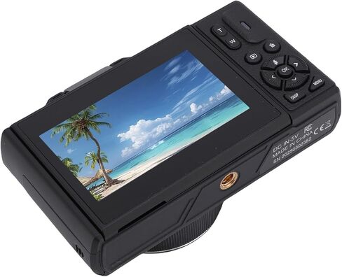 كاميرا رقمية 5K للتصوير الفوتوغرافي ، 18x Zoom WiFi Camcorder Autofcus مع شاشة 3 بوصة ، 75 ميجابكسل مضاد للهز كاميرا Selfie Video (64g) in Kuwait