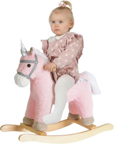 حصان هزاز، حصان هزاز محشو من القطيفة، حصان هزاز خشبي، ركوب الحيوانات، ديكور منزلي، للأولاد والبنات (حصان رمادي لعمر 18 شهرًا فما فوق) in Kuwait