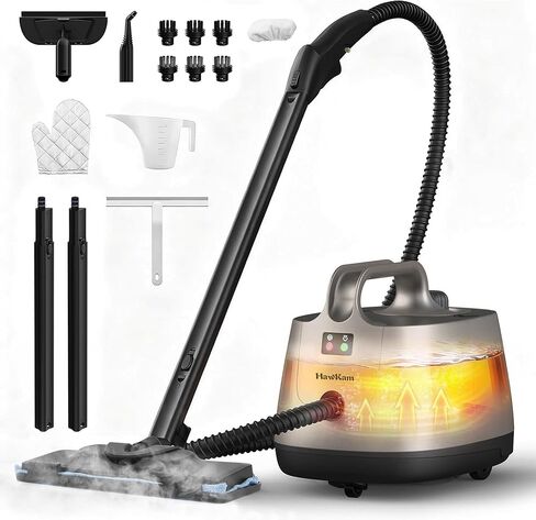 Steam Cleaner for home, 293°F 58 PSI Powerful Multipurpose Steam Mop for Home Use, 50Oz Capacity, Heavy Duty Steamer for Carpets, Floors, Cars, Tiles, Crack Cleaning, Titanium in Kuwait
