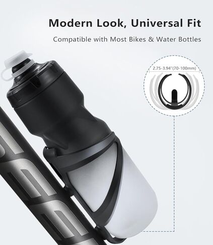 حامل زجاجة ماء دراجة - 1.3 أوقية حامل كوب دراجة متين ، قفص شرب دراجة ، قفص زجاجة ماء الدراجات مع أداة المسمار ، مقابل 2.75-3.94 "زجاجات in Kuwait