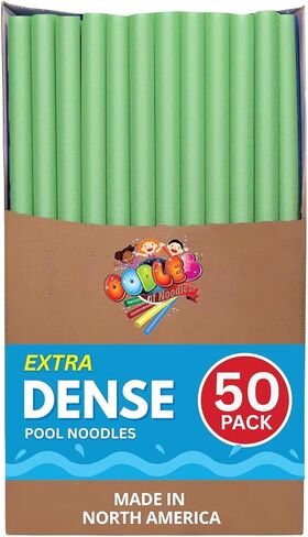 50 Pack Yellow Oodles of Noodles Foam Swimming Pool Noodles in Saudi Arabia