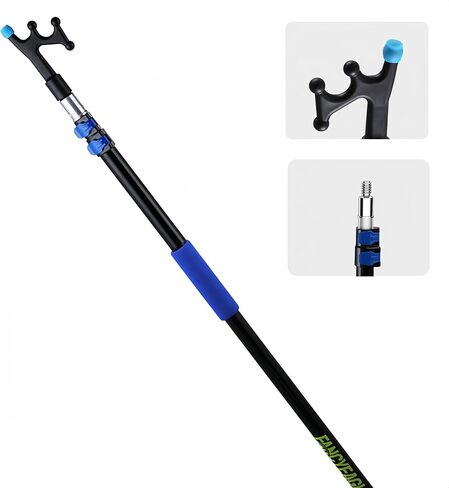 ملحق خطاف قارب ABS Premium مع طرف مطاط - 3/4 "أداة الإرساء المتوافقة مع الخيط القياسي للاستخدام البحري - خطافات القوارب الواقية لرسو آمن (قطب غير متضمن) in Kuwait