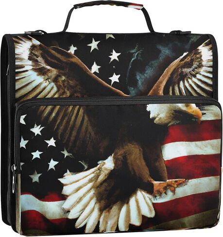 3 Ring Zipper Binder Firing Baseball Binder Organizer Portfolio with File and Shoulder Strap & Handle Large Capacity File Folder in Kuwait