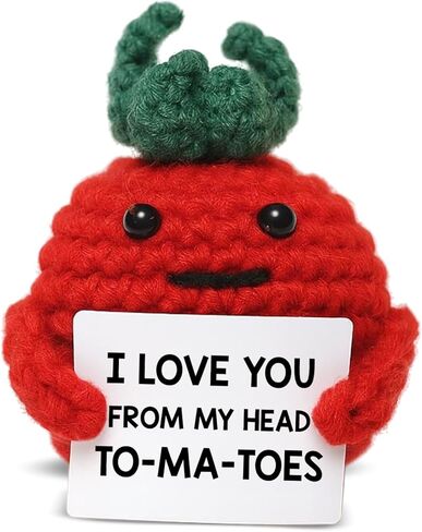 Funny Positive Crochet Animal Otter Gifts for Friends Coworkers, Mini Handmade Emotional Support Otter Plush with Encouraging Card, Inspirational Gifts for Women Men in Kuwait